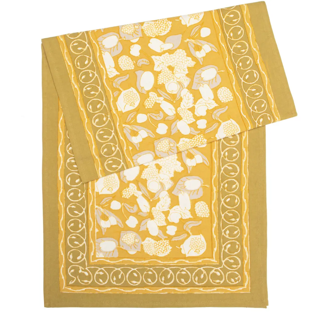 Couleur Nature Place Settings & Linens|Forest Harvest Runner Grey & Mustard