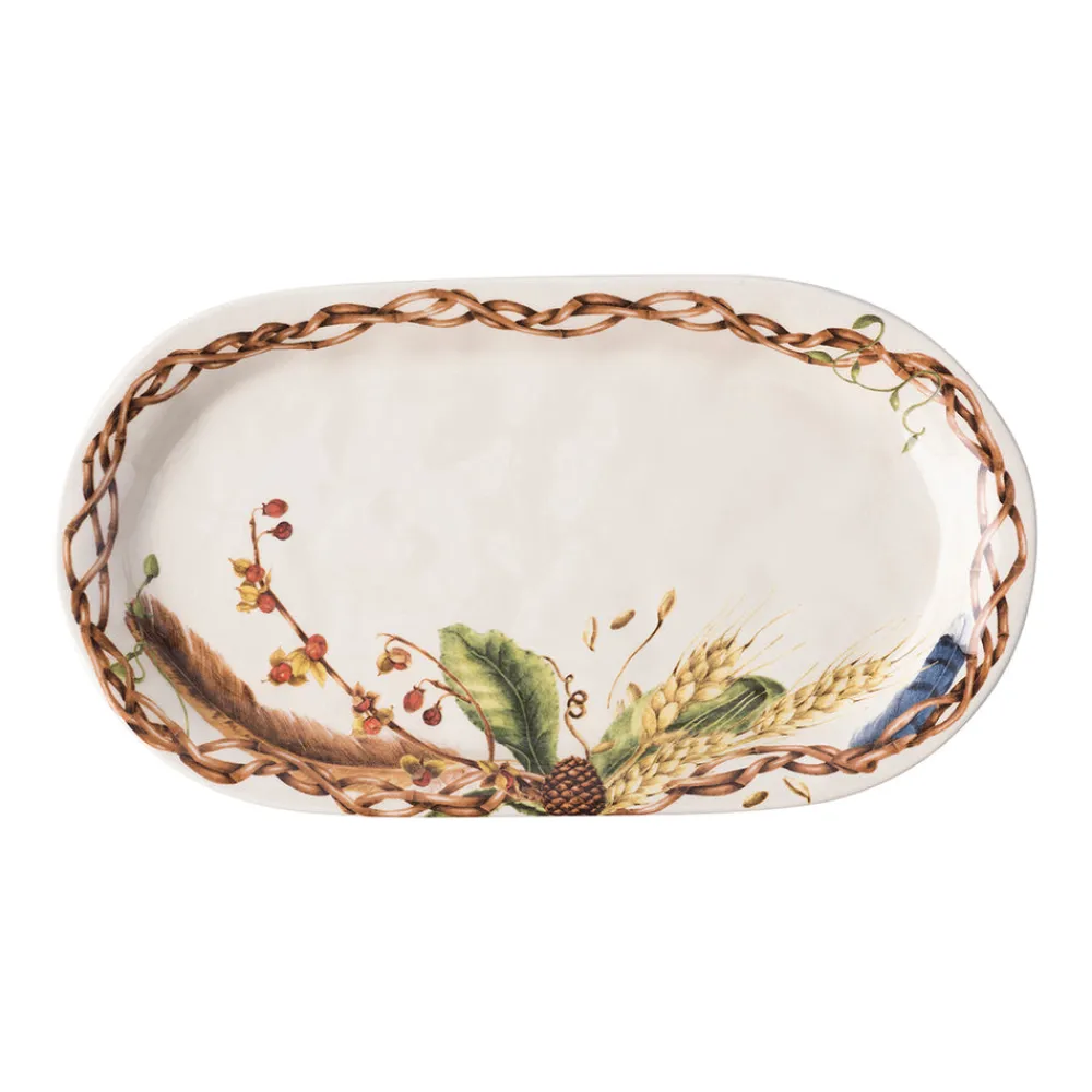 Juliska Dinnerware|Forest Walk 13.5" Hostess Tray in Café Au Lait