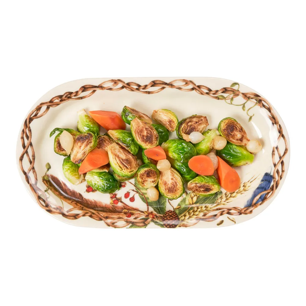 Juliska Dinnerware|Forest Walk 13.5" Hostess Tray in Café Au Lait