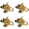 Juliska Place Settings & Linens|Forest Walk Acorn Napkin Ring in Multi, Set of 4