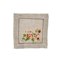 Juliska Place Settings & Linens|Forest Walk Cocktail Napkin Assorted in Multi, Set of 4