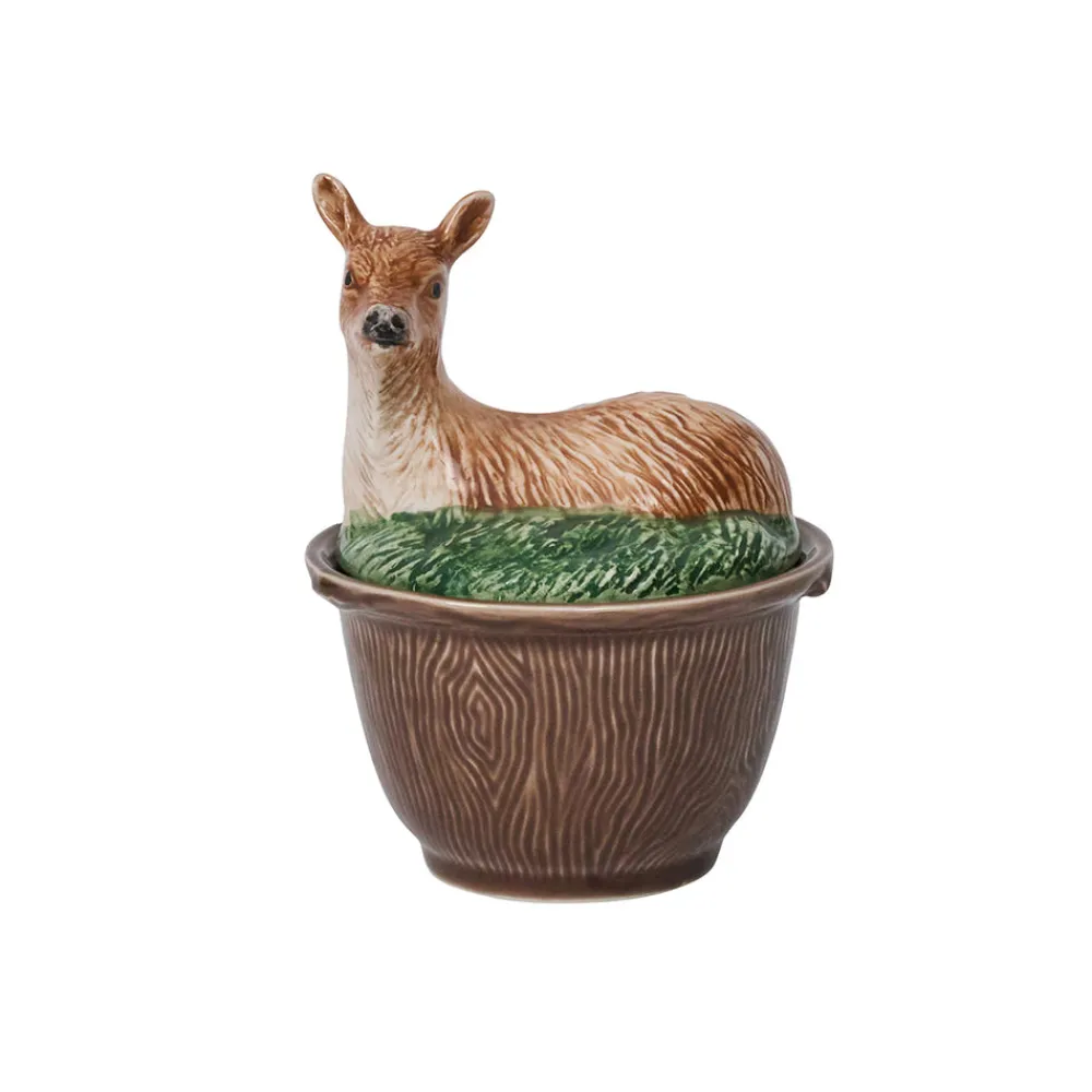 Juliska Dinnerware|Forest Walk Deer Bowl with Lid in Multi