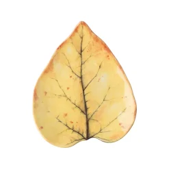 Juliska Dinnerware|Forest Walk Leaf Plate Assorted in Café Au Lait, Set of 4