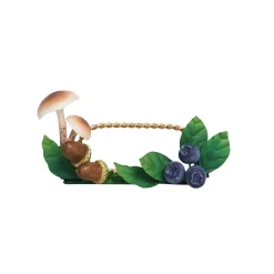 Juliska Place Settings & Linens|Forest Walk Mushroom & Acorn Place Card Holder in Multi, Set of 4