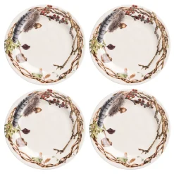 Juliska Dinnerware|Forest Walk Party Plate in Café Au Lait, Set of 4