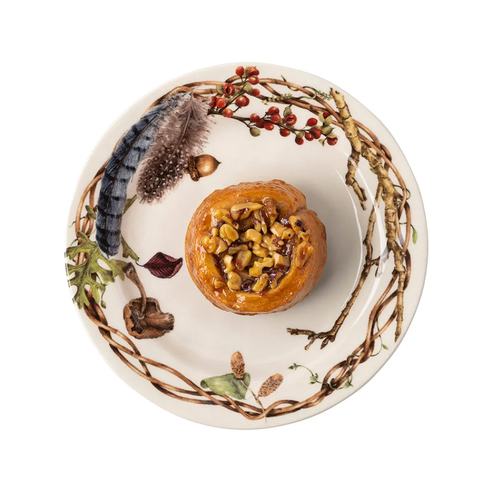 Juliska Dinnerware|Forest Walk Party Plate in Café Au Lait, Set of 4