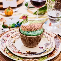Juliska Dinnerware|Forest Walk Pheasant Bowl with Lid in Multi