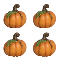 Juliska Place Settings & Linens|Forest Walk Pumpkin Place Card Holder in Multi, Set of 4