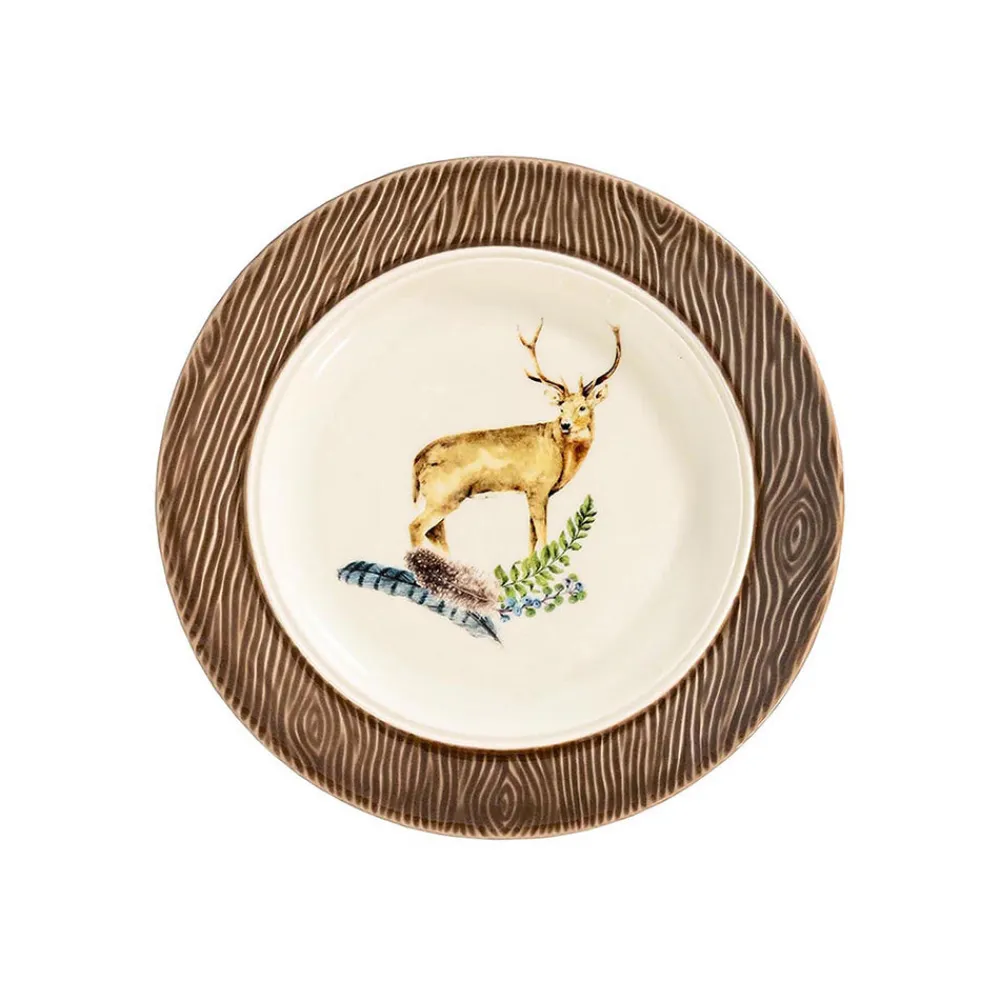 Juliska Dinnerware|Forest Walk Stag Cocktail/Side Plate