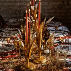 Juliska Candles|Forest Walk Wheat 17" Candlestick in Gold