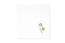TriChi Design Place Settings & Linens|Four Leaf Clover Napkin in Light Green, Set of 2