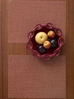 Chilewich Place Settings & Linens|Foxtail Rectangular Placemat in Raspberry