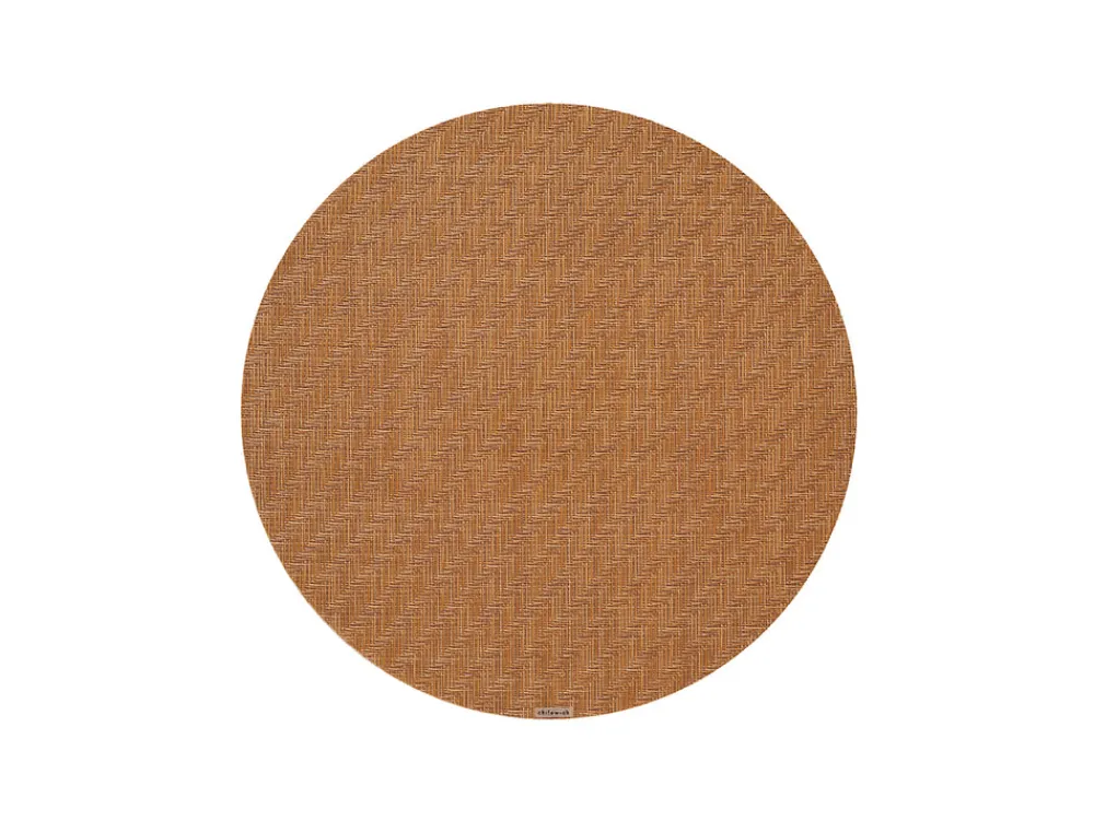 Chilewich Place Settings & Linens|Foxtail Round Placemat in Honey