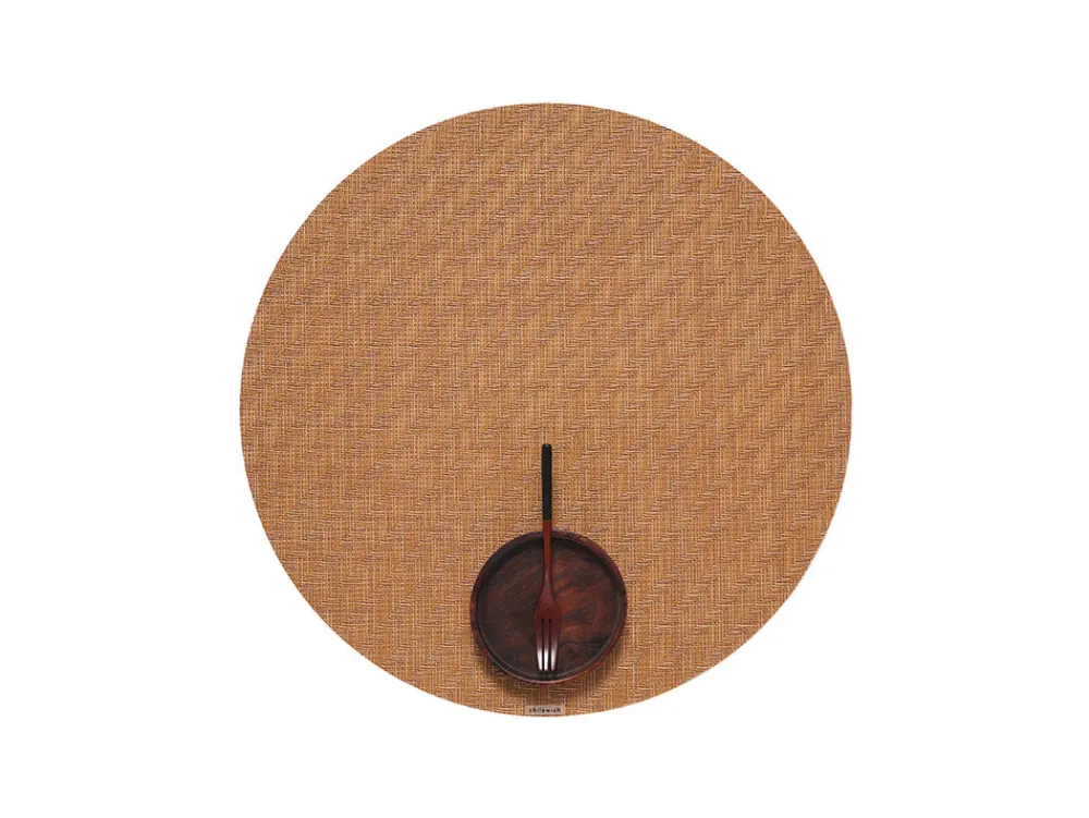 Chilewich Place Settings & Linens|Foxtail Round Placemat in Honey