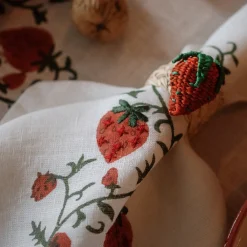Sharland England Place Settings & Linens|Fraises Des Bois Napkins, Set Of 4