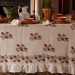 Sharland England Place Settings & Linens|Fraises Des Bois Tablecloth
