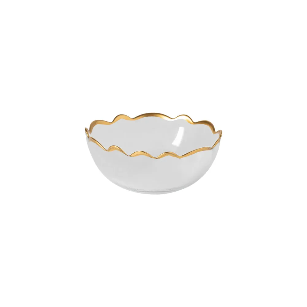 Costa Nova Dinnerware|Francesca Collection Cereal Bowls in Gold, Set of 6