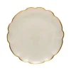 Costa Nova Dinnerware|Francesca Collection Charger Plates in Gold, Set of 6