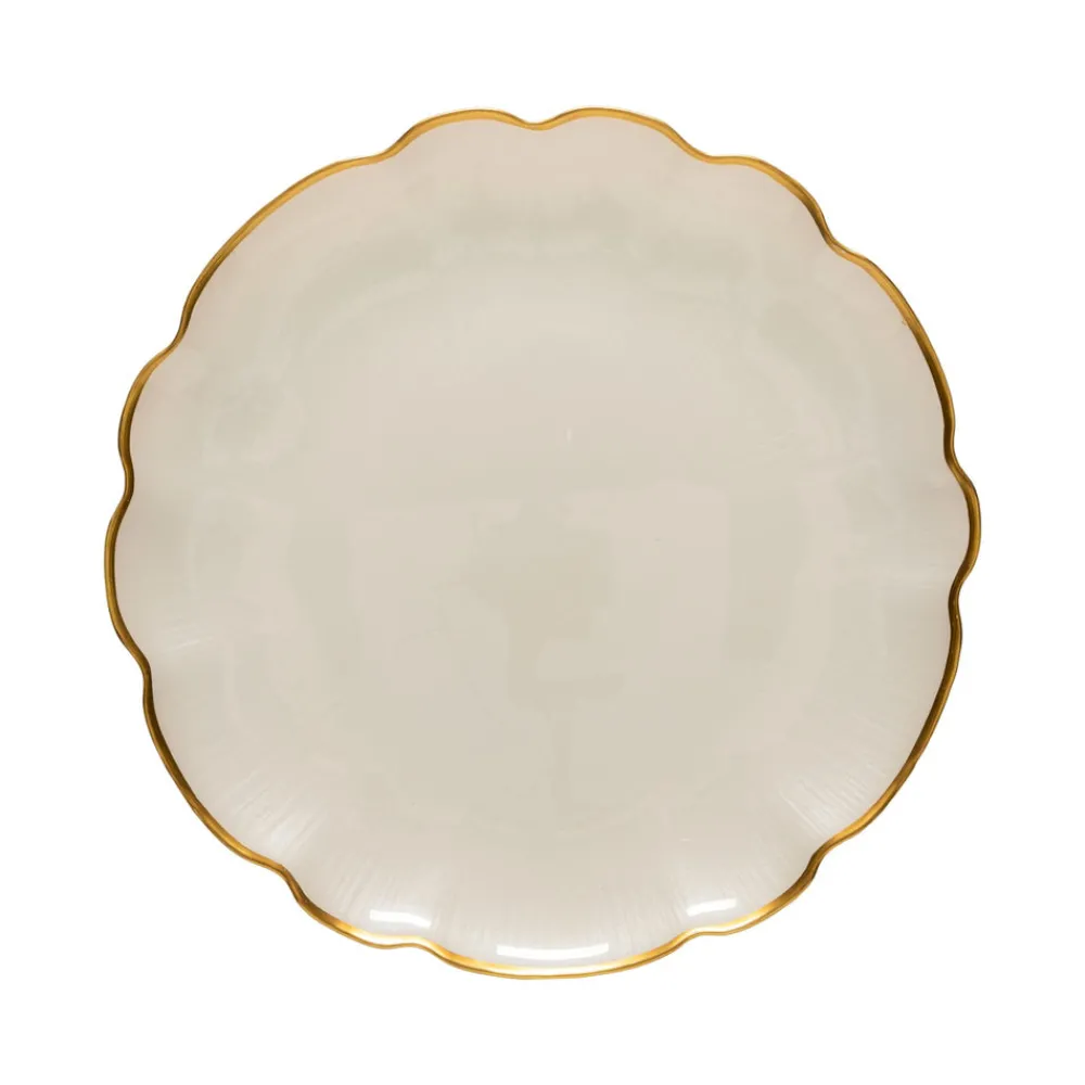 Costa Nova Dinnerware|Francesca Collection Charger Plates in Gold, Set of 6