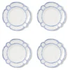 Two's Company Dinnerware|French Blue Bamboo Touch Dinner Plate, Set of 4