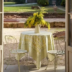 Couleur Nature Place Settings & Linens|French Tablecloth Avignon Pistache