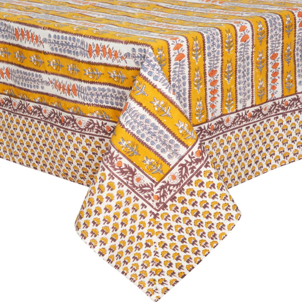 Couleur Nature Place Settings & Linens|French Tablecloth Avignon Dijon & Blue