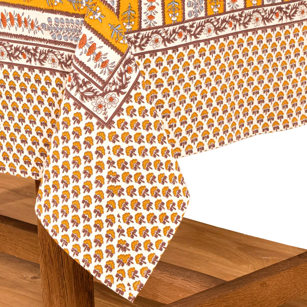 Couleur Nature Place Settings & Linens|French Tablecloth Avignon Dijon & Blue