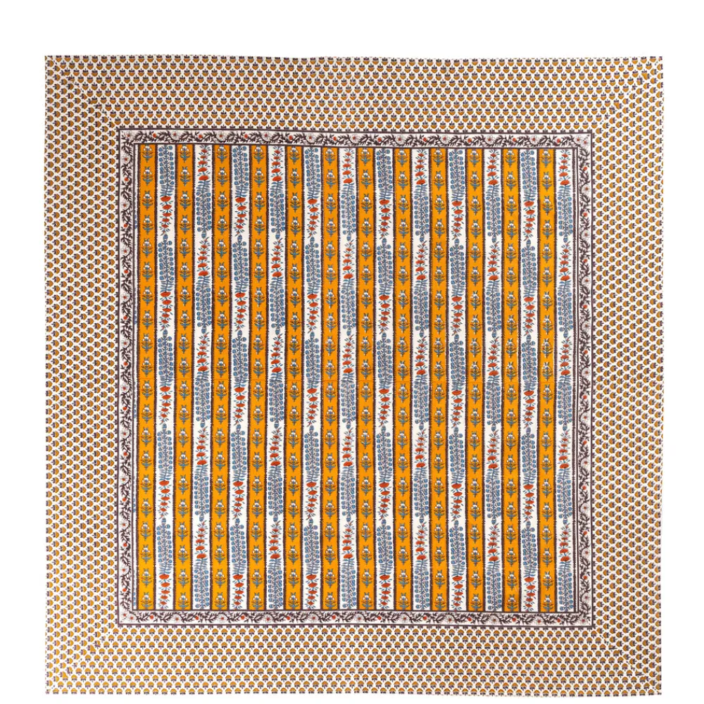 Couleur Nature Place Settings & Linens|French Tablecloth Avignon Dijon & Blue