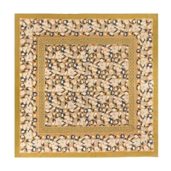 Couleur Nature Place Settings & Linens|French Tablecloth Forest Harvest Mustard & Blue