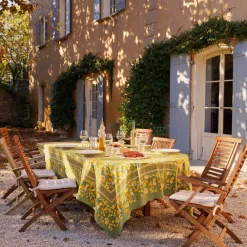 Couleur Nature Place Settings & Linens|French Tablecloth Fruit Yellow & Green