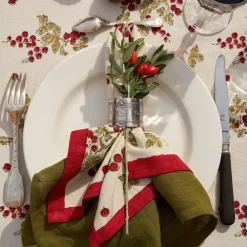 Couleur Nature Place Settings & Linens|French Tablecloth Gooseberry