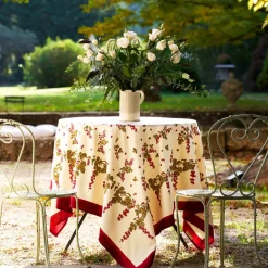 Couleur Nature Place Settings & Linens|French Tablecloth Gooseberry