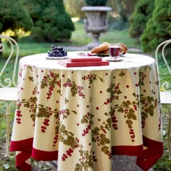 Couleur Nature Place Settings & Linens|French Tablecloth Gooseberry