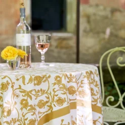 Couleur Nature Place Settings & Linens|French Tablecloth Granada Mustard