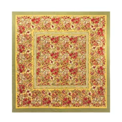 Couleur Nature Place Settings & Linens|French Tablecloth Jardin Red & Green