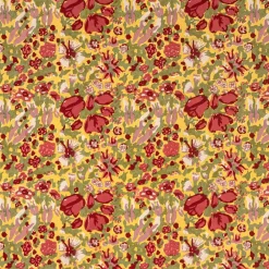 Couleur Nature Place Settings & Linens|French Tablecloth Jardin Red & Green