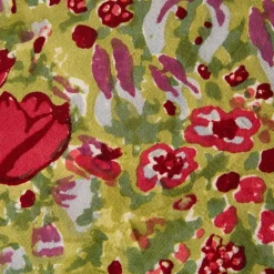 Couleur Nature Place Settings & Linens|French Tablecloth Jardin Red & Green