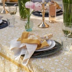 Couleur Nature Place Settings & Linens|French Tablecloth Meadows Dijon