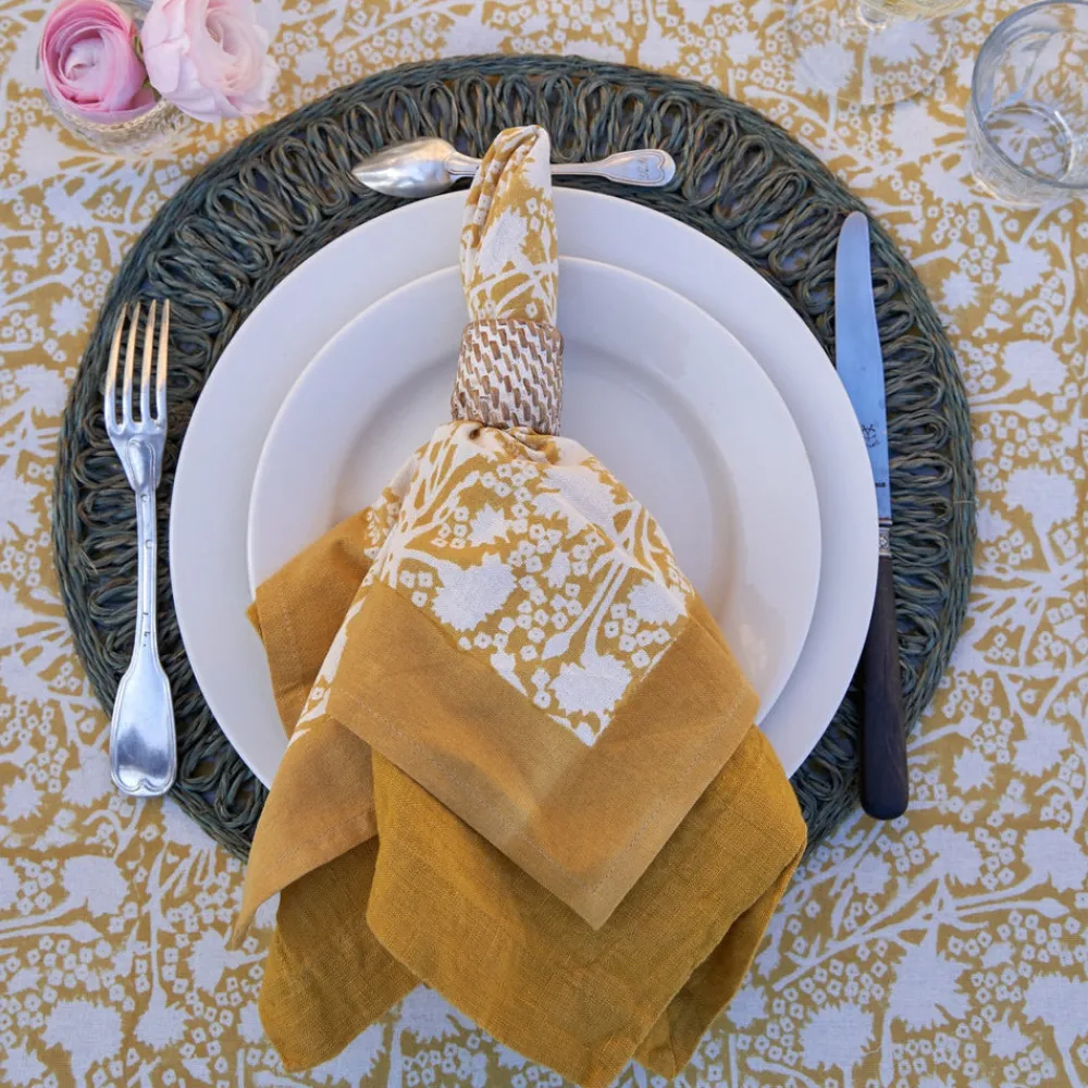 Couleur Nature Place Settings & Linens|French Tablecloth Meadows Dijon