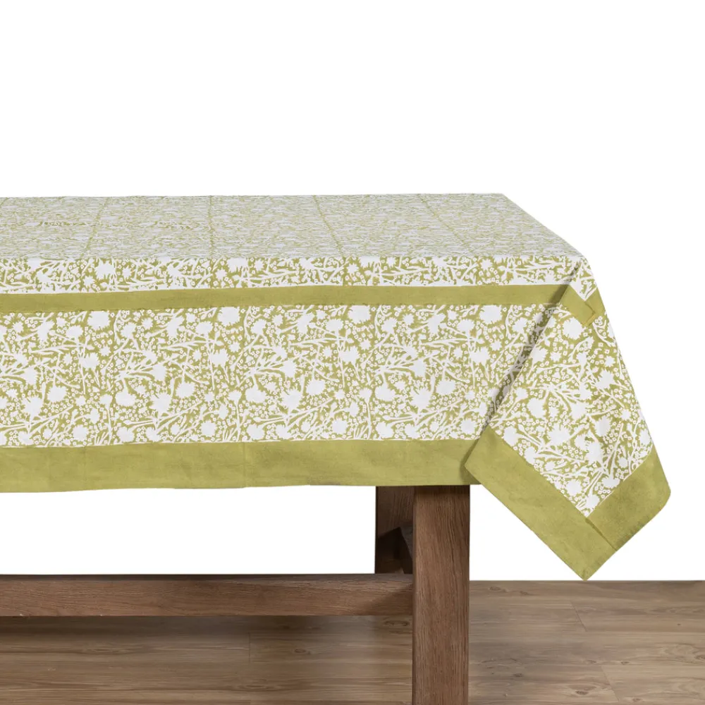 Couleur Nature Place Settings & Linens|French Tablecloth Meadows Vert