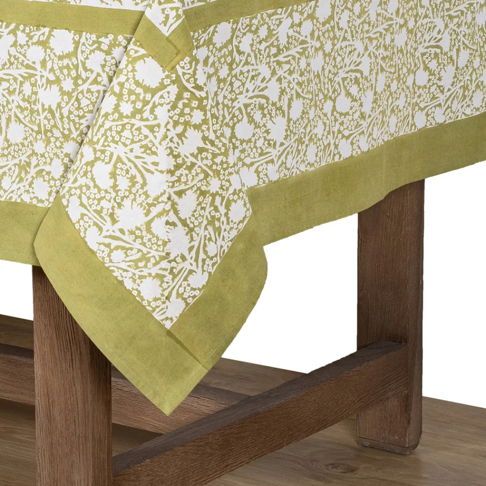 Couleur Nature Place Settings & Linens|French Tablecloth Meadows Vert