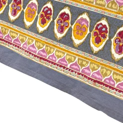 Couleur Nature Place Settings & Linens|French Tablecloth Pansy Red & Grey