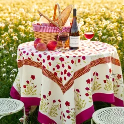 Couleur Nature Place Settings & Linens|French Tablecloth Poppies