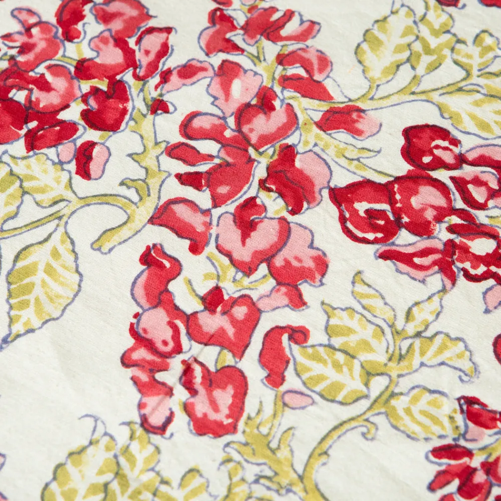 Couleur Nature Place Settings & Linens|French Tablecloth Wisteria Green & Pink