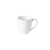 Costa Nova Dinnerware|Friso Collection Mugs in White, Set of 6