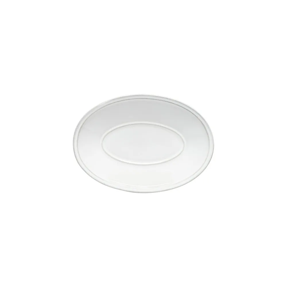 Costa Nova Dinnerware|Friso Collection Oval Platter 12" in White