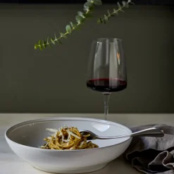 Costa Nova Dinnerware|Friso Collection Pasta Bowls in White, Set of 6