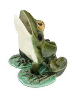 Bordallo Pinheiro Dinnerware|Frogs Large Frog with Open Mouth