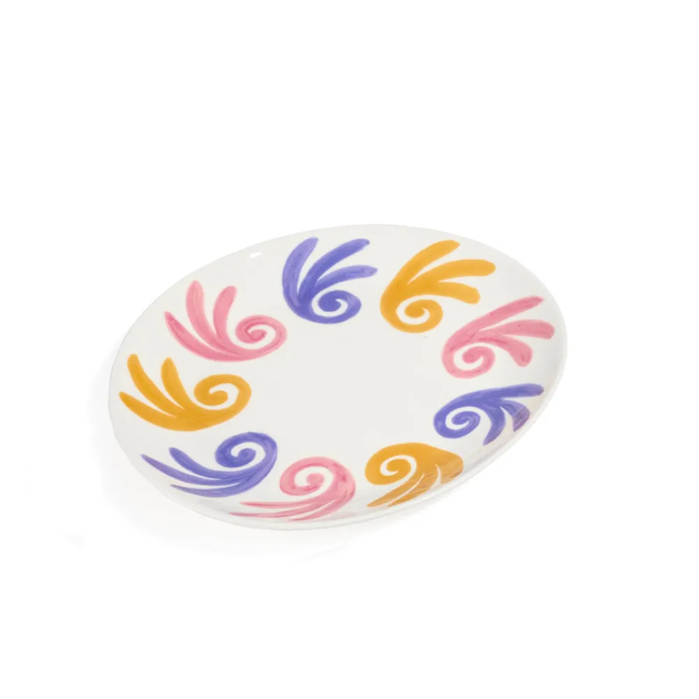 Themis Z Dinnerware|Gaia Purple & Pink Salad Plate