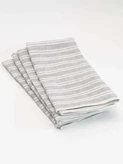 Proper Table Co. Place Settings & Linens|George Gray Stripe Napkin Set